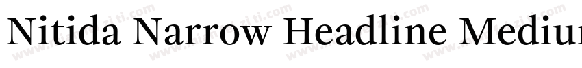 Nitida Narrow Headline Medium字体转换